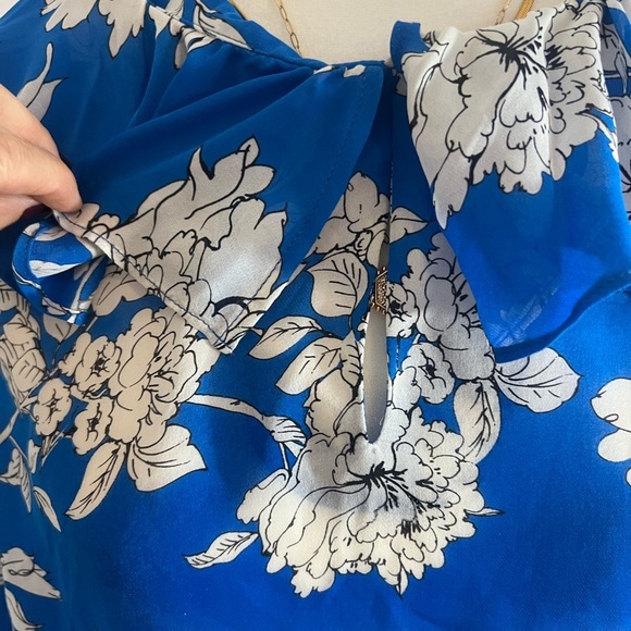 Gramercy atelier New York XXL silk blouse blue floral - Picture 10 of 13